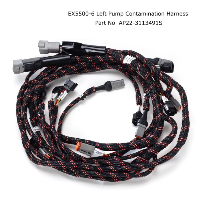 Hitachi Braided Wiring Harness EX5500-6 left pump room AP22-3113491S