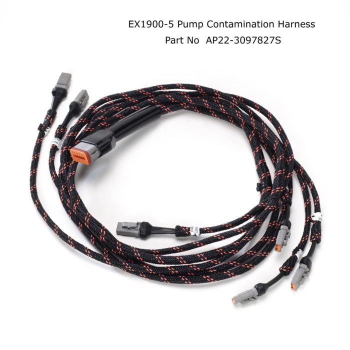 Hitachi Braided Wiring Harness EX1900-5 pump contamination harness AP22-3097827S