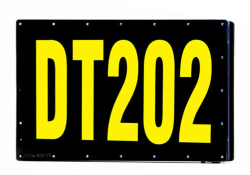 Asset LED ID Number Boards and Reflective Decals Signs