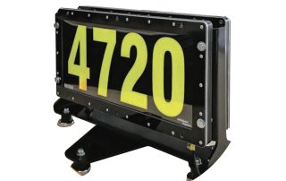Custom Display Double Sided LED ID Board. Magnet Mounted.